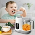 thumbnail image 2 of Baby Food Maker, One Step Baby Food Processor Steamer Puree Blender, Multi-Function Steamer Grinder Blender Auto Cooking & Grinding Baby Food Puree Maker with Self Cleans, Touch Screen Control, White, 2 of 10