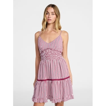 No Boundaries Ruffle Smocked Mini Dress, Women's XXS-XXL