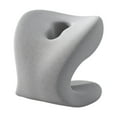 thumbnail image 1 of Reposacabezas para silla de oficina con soporte para el cuello para adultos y estudiantes, lavable, versátil y se adapta a la mayoría de las sillas de oficina. Gris claro, 1 of 9