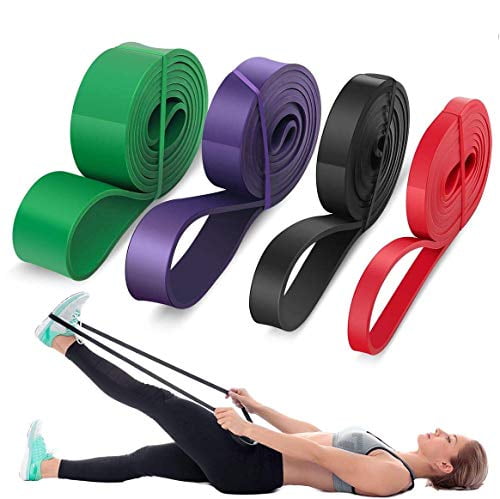Therapy & Workout Heavy Duty 4-Piece Resistance Band Set for Assisted Pullups 