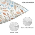 thumbnail image 5 of YFYANG Square Decorative Throw Pillow Case (Without Pillow Insert), Foliage Flower Design Bedroom Sofa Car Cushion Cover, 18"x18", 5 of 9