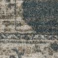 thumbnail image 6 of 2' X 8' Blue And Beige Oriental Power Loom Stain Resistant Runner Rug, 6 of 8