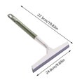thumbnail image 3 of Silicon Wiper Window Cleaner Shower Squeegee Glass Clean Scraper Washing Wiper Glass Cleaning Tool Bathroom Accessories Light Green - 27.5x24.6cm, 3 of 5