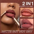 thumbnail image 5 of Matte Lipstick&lip Liner Set 12 Colors Waterproof Lip Liner High Pigmented Slim Long Lasting Lip Gloss, 5 of 5