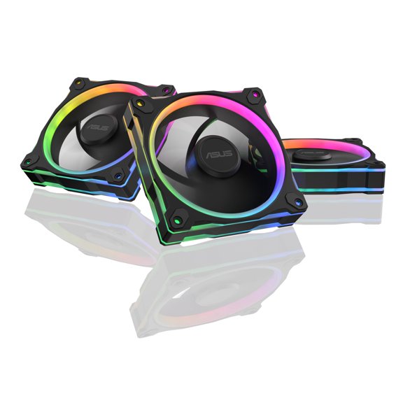 Ventilador de Refrigeración ASUS Prime MR120 ARGB Paquete Triple Marco de 28 mm
