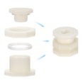 thumbnail image 4 of Uxcell G1/2 Threaded ABS Bulkhead Tank Adapter with Plug Fitting G1/2 2, 4 of 5