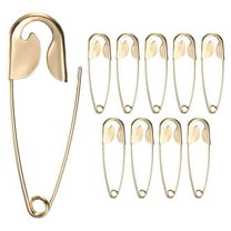 Uxcell 10-Pack Large Safety Pin, 4.33 In(110mm) Zinc Alloy Heavy Brooch Pin for Sewing ClothesDecorative Safety Pins [Silver Tone]