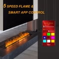 thumbnail image 6 of 70.9" Water Vapor Fireplace,Manual & Auto Water Supply Options,3D Realistic Multi-Color Flame,Smart APP/Remote/Touch Control,Timer & Child Lock, 6 of 11