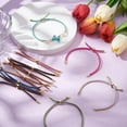thumbnail image 2 of 10Pcs 10 Colors Adjustable Slider Bracelets Cotton Cord Chain Link Bracelets 22cm with Brass Findings for Jewelry Making Gift for Women Colorful, 2 of 9