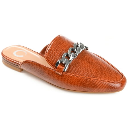 

Journee Collection Womens Hazina Tru Comfort Foam Slip On Square Toe Mules Flats