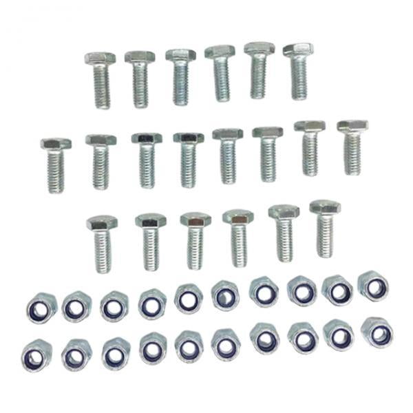 20 piezas de pernos y tuercas de corte para quitanieves, accesorios compactos, hardware práctico profesional, reemplaza a los de alta resistencia
