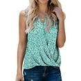 thumbnail image 2 of DPTALR Blouse Décontractée à Col en V pour Femme, T-Shirt Sans Manches, Hauts d'Été, 2 of 5