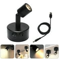 thumbnail image 3 of Ceiling Spotlight Stick On 3w Led Spot Light Indoor Angle Adjustable Lighting, 3 of 8