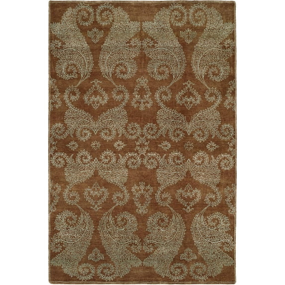 K2 Floor Style Nirvana Hazelnut Hand Made Wool & Silkette™ Area Rug