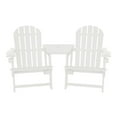 thumbnail image 3 of WestinTrends Azura Outdoor HDPE Adirondack Chairs With Connecting Table Tray (Set of 2), White, 3 of 19