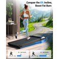 thumbnail image 2 of Under Desk Walking Pad Treadmill for  & Office, 6% Manual Incline, 0.6-3.8 MPH Walking Speed, 300 lb Capacity, App & Remote Control, 2 of 6