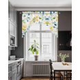 thumbnail image 3 of Spring Leaves Swag Valances for Windows, Small Curtains Drapes, Colorful Botanical Eucalyptus Vines Plants Kitchen Window Curtains Over Sink Window Treatment Valance for Bedroom/Bathroom 56"x36", 3 of 5