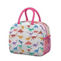 Womens Colorful Dinosaurs Silhouettes Pattern Lunch Box for Work,Insulated Lunch Bag for Women,Loncheras Para Mujer,Leakproof Adult Lunch Bag for Work,Beach,Travel,Picnic,Camping