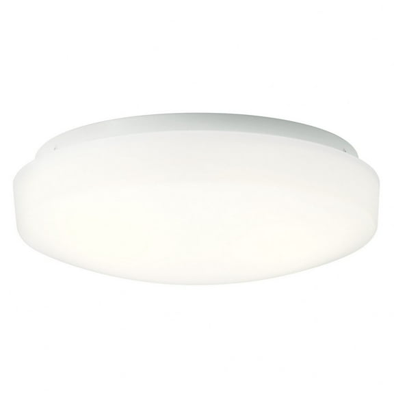 15W 1 Led Flush Mount With Utilitarian Inspirations 3.75 Inches Tall By 10.75 Inches Wide Kichler Lighting 10766Whled