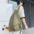 thumbnail image 1 of Bolsa Mochila japonesa Mujeres Hombres Lona Viaje Estudiante Mochila (Verde militar) Ehuebsd Nuevos Originales, 1 of 9