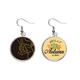 thumbnail image 1 of El budismo la religión budista mano patrón Pendiente del lóbulo de la joyería del pendiente de la hoja del otoño Unbranded M, 1 of 3