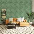 thumbnail image 3 of Tempaper Canvas Palm Green Tropical Peel and Stick Wallpaper, 20.5" x 16.5', 3 of 9