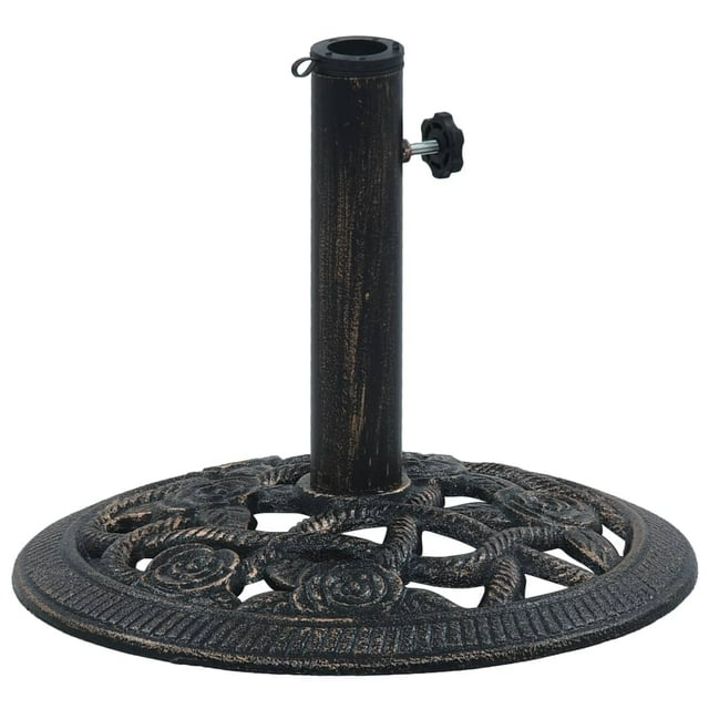 Base de paraguas VidaXL redonda de hierro fundido de 9 kg para exteriores Ø40 cm