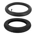 thumbnail image 2 of YAAQII for 14 Inch Electric Bike Inner Tube & Outer Tire Set 14x2.125 (57-254) Rubber Bicycle Replacement Parts for E-Bike for Durable Wearproof Bent Valve Black, 2 of 10