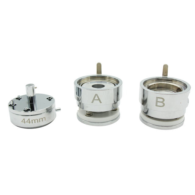 ChiButtons 44mm (1.75") Interchangeable Round Die Moulds-S1 + Free Pin Button Components (100 sets)…