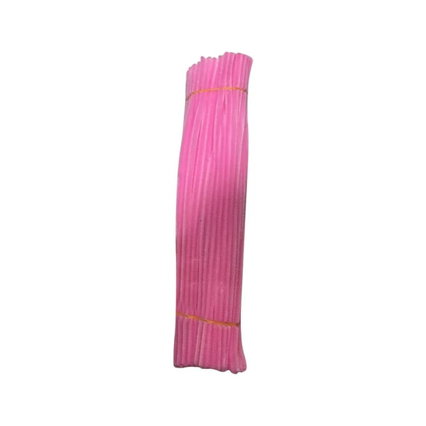 Paquete de 100 limpiapipas de colores para manualidades | Tallos de chenilla de 30 cm en 8 colores surtidos | Artículos florales y artísticos flexibles para niños y adultos