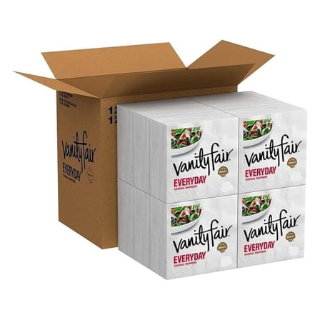 Vanity Fair Everyday Napkins, Count, White Paper Napkins, 110 Count (Pack of 5)