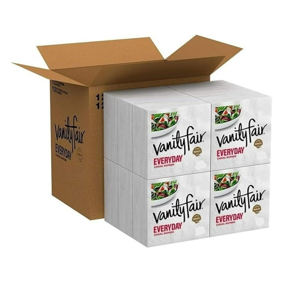 Vanity Fair Everyday Napkins, Count, White Paper Napkins, 110 Count (Pack of 5)