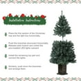 thumbnail image 6 of GAOMON 4.5FT Pre-Lit Artificial Christmas Tree, Green, Bracket Box (1pc), Red Berries, 5 Themed Light Boxes, Indoor Outdoor Holiday Decor, 6 of 9