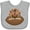 AC-Heather Grey, variant on Inktastic Thanksgiving Football Turkey Boys Baby Bib