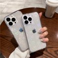 thumbnail image 2 of Gradient Laser Love Heart Phone Case For iPhone 16 15 14 13 11 12 Pro Max Transparent Acrylic Protector Soft Cover With Hearts tzw, 2 of 6