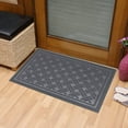thumbnail image 6 of Indoor Outdoor Entrance Rug Floor Mats Shoe Scraper Doormat Non Slip Rubber Backing Heavy Duty Door Mat Waterproof Low-Profile Mats for Entry Garage High Traffic Areas (24x16 inch, Gray), 6 of 6