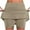 Khaki, variant on LIaqionyy Golf Skorts for Women Solid Color Athletic Yoga Tennis Skirt with Shorts Lightweight High Waist Workout Skorts