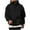 09#Black, variant on Mens Casual Hooded Collar Drawstring Hoodies Pullover Sweatshirts Casual Long Sleeve Shirts Wine L