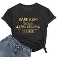 thumbnail image 2 of WEIWEN Halloween Shirts for Woman Sarcasm Because Vada Kedavr is Illegal Crewneck Short Sleeve Tee Tshirts Cute 2026 Going Out Tops Black, L, 2 of 3