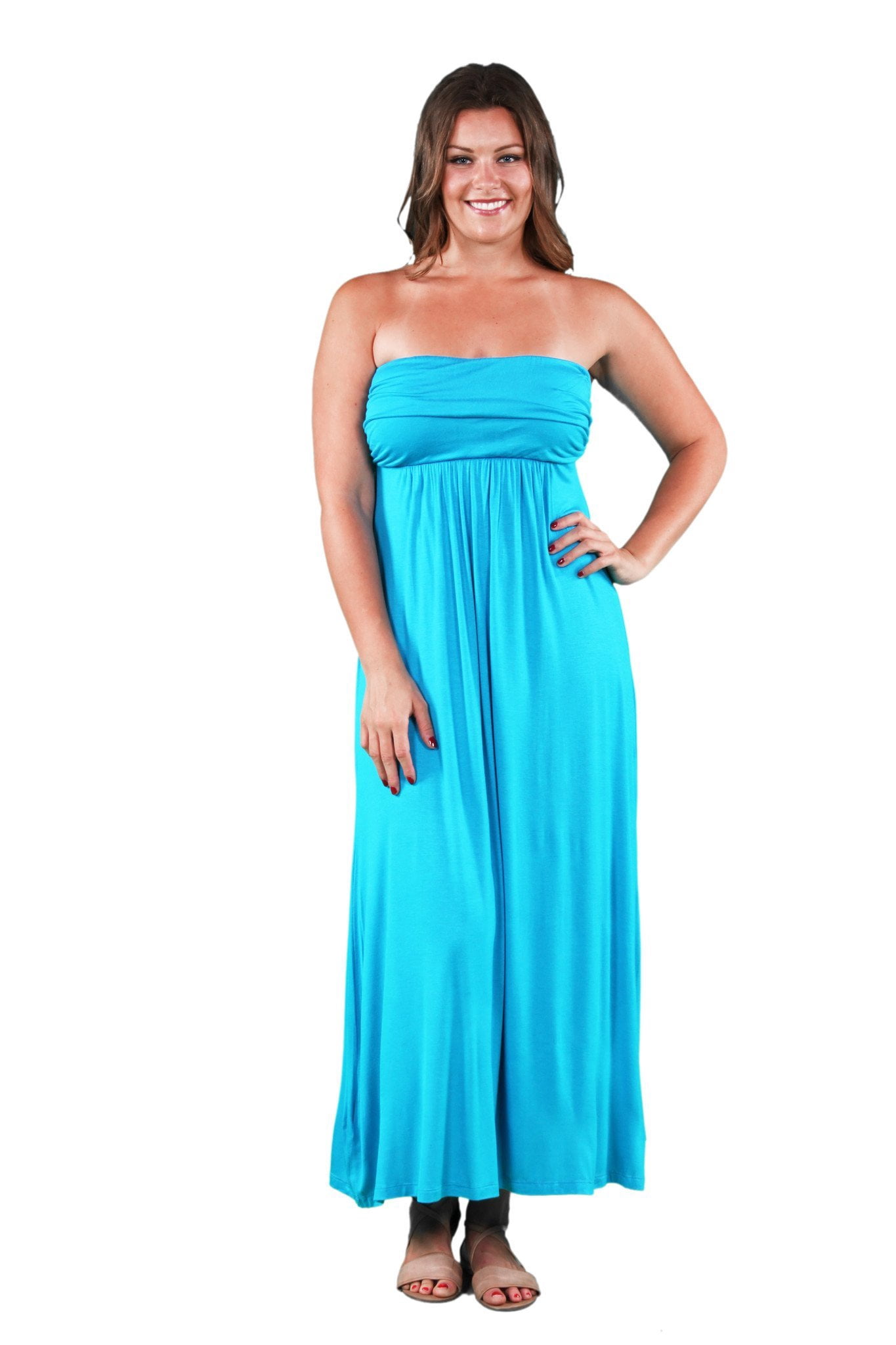 Women's Plus Maxi Tube Dress
