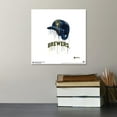 thumbnail image 2 of Gallery Pops MLB Milwaukee Brewers - Drip Helmet Wall Art, Unframed Version, 12" x 12", 2 of 5