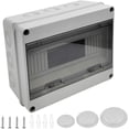 thumbnail image 1 of Caja eléctrica impermeable para exteriores de una pieza IP65, 12 módulos, superficie de plástico ABS IP65, caja eléctrica impermeable para exteriores, gabinete de control, unión b, 1 of 5