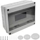 thumbnail image 1 of Caja eléctrica impermeable para exteriores de una pieza IP65, 12 módulos, superficie de plástico ABS IP65, caja eléctrica impermeable para exteriores, gabinete de control, unión b, 1 of 5