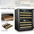 thumbnail image 5 of Lanbo 24 inch Width 44 Bottle Built-in Compressor Dual Zone Wine Cooler, 5 of 16