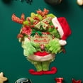 thumbnail image 1 of Decoración navideña Likrtyny Pierna de Grinch corona colgante, 1 of 7