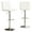 White, variant on Xukmct 2 Pack Faux Leather Adjustable Swivel Bar Stool for Dining Room, Bar, Living Room,Brown