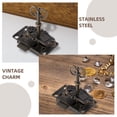thumbnail image 3 of Mobutofu 1 Ensemble Serrure Rétro pour Commode Armoire Fer Brun Foncé pour Adultes, 3 of 6