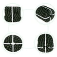 thumbnail image 2 of Polyester Nylon Pulling Rope, 1/2" 100 FT High Force Polyester Load 5400LBS Sailing Rope Abrasion Resistant UV Resist for Camping Swings Arborist Rigging Multipurpose Black, 2 of 7