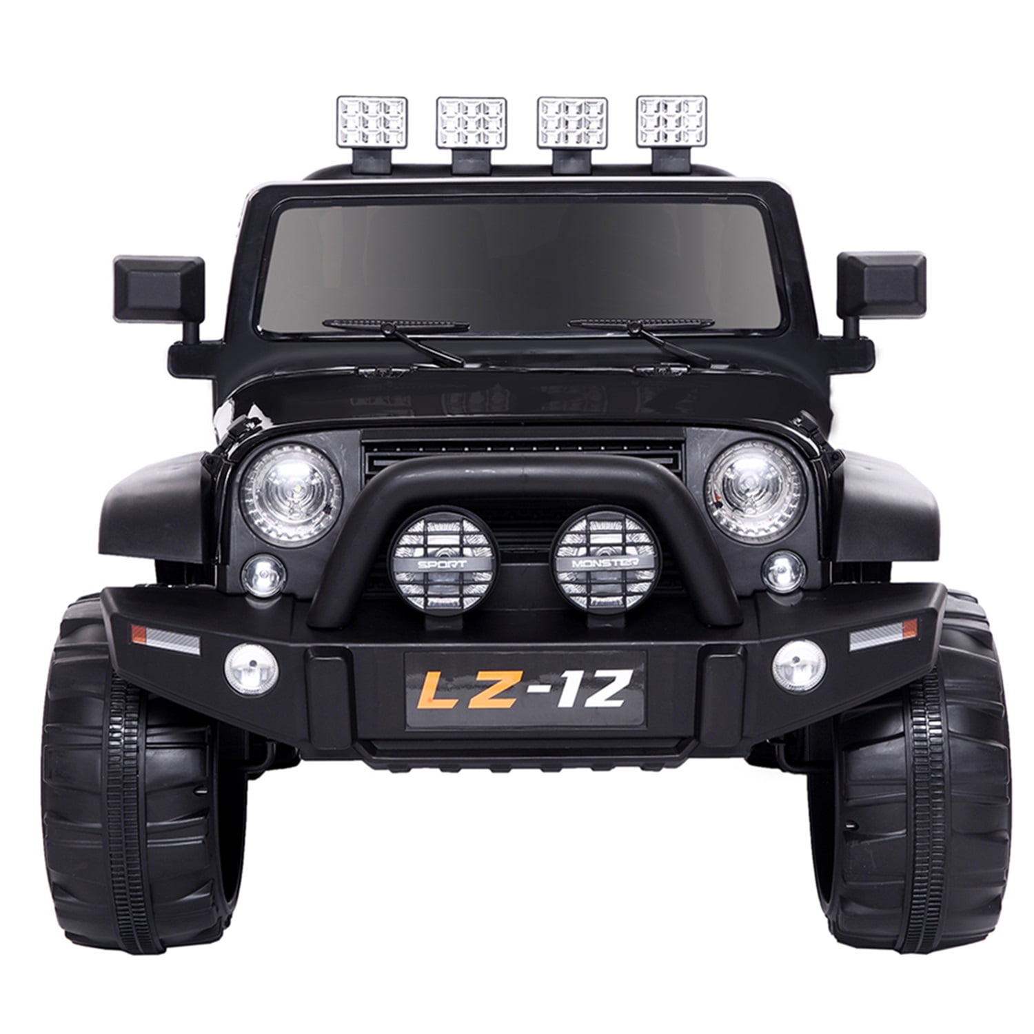 CIPACHO 12V Kids Ride On Car Toy, Electric Jeep Rechargeable Battery 4 mph Remote Control, Black