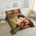 thumbnail image 4 of Erosebridal Japanese Geisha Bedding Sets Queen with Comforter Women, Oriental Aesthetic Duvet Insert, Reversible 3pcs, 4 of 8